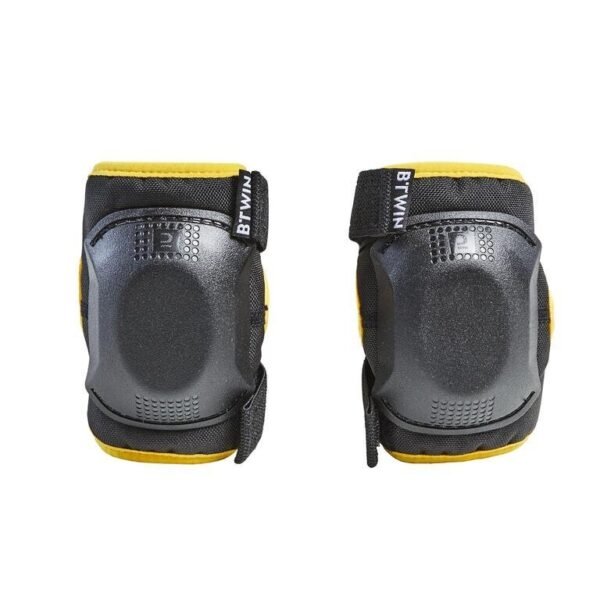 One Size Cycling Elbow and Knee Protectors Set 3-6 Years - Yellow