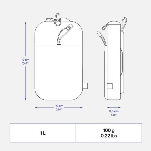 Waterproof Detachable Bag, NH500 Travel Black